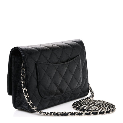 Chanel Caviar Quilted Wallet on Chain WOC Black 2 of 10