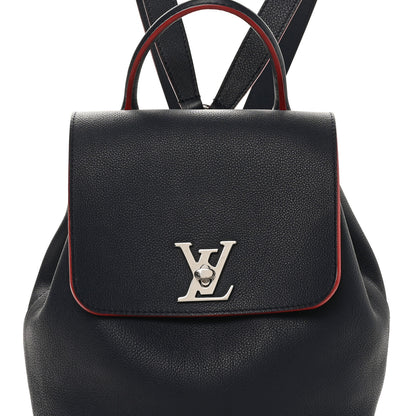 Louis Vuitton Soft Calfskin Lockme Backpack Marine Rouge 6 of 8