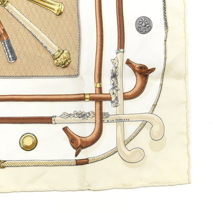 Hermes Silk Cannes Et Pommeaux Pocket Square 2 of 5