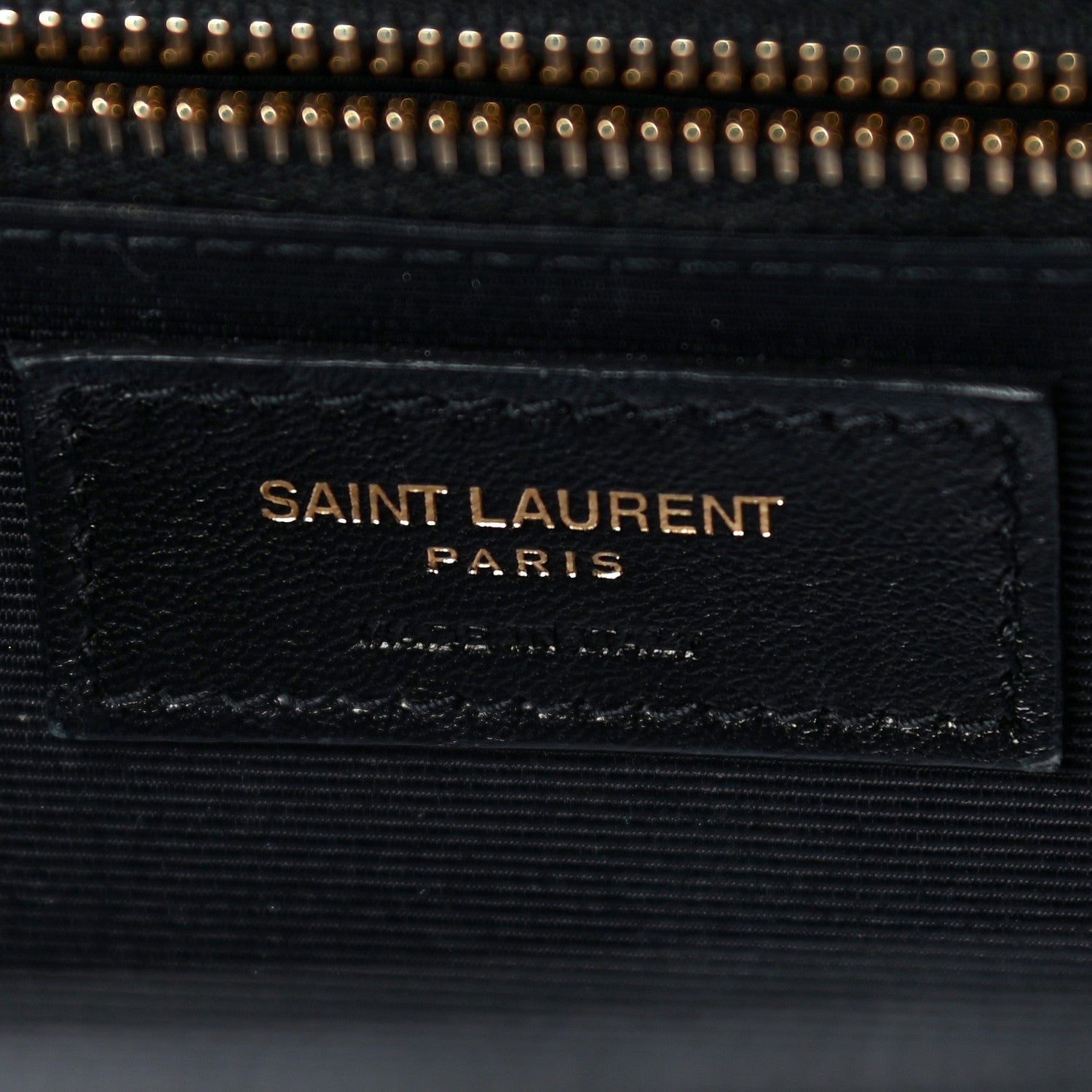 Saint Laurent Grain De Poudre Matelasse Chevron Large Monogram Satchel Black 7 of 11