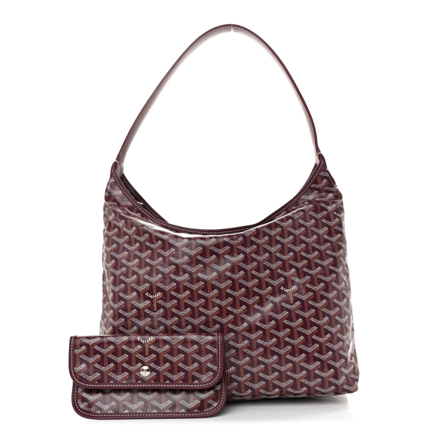 Goyard Goyardine Boheme Hobo Burgundy 3 of 11