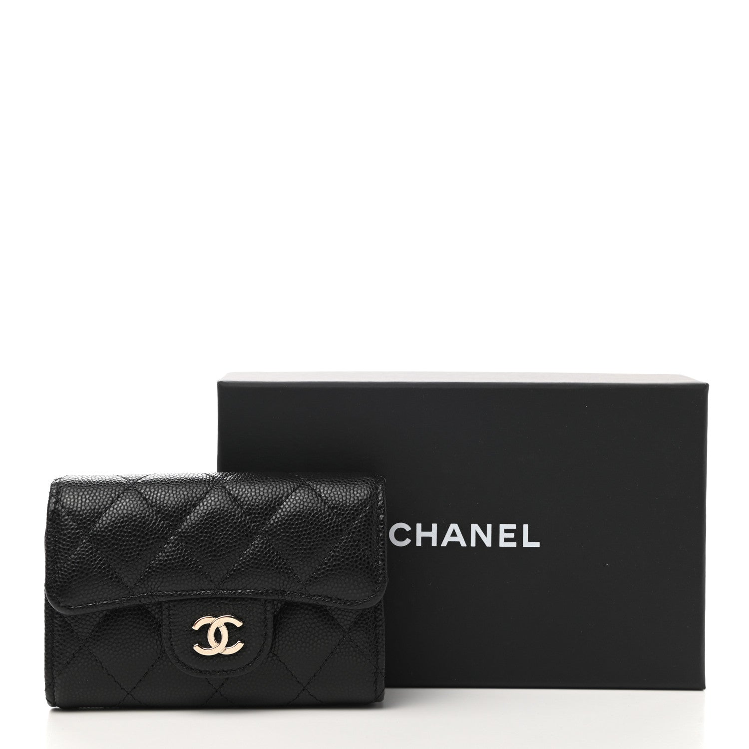 Chanel Caviar Quilted Classic 4 Key Holder Wallet Black 10 of 10
