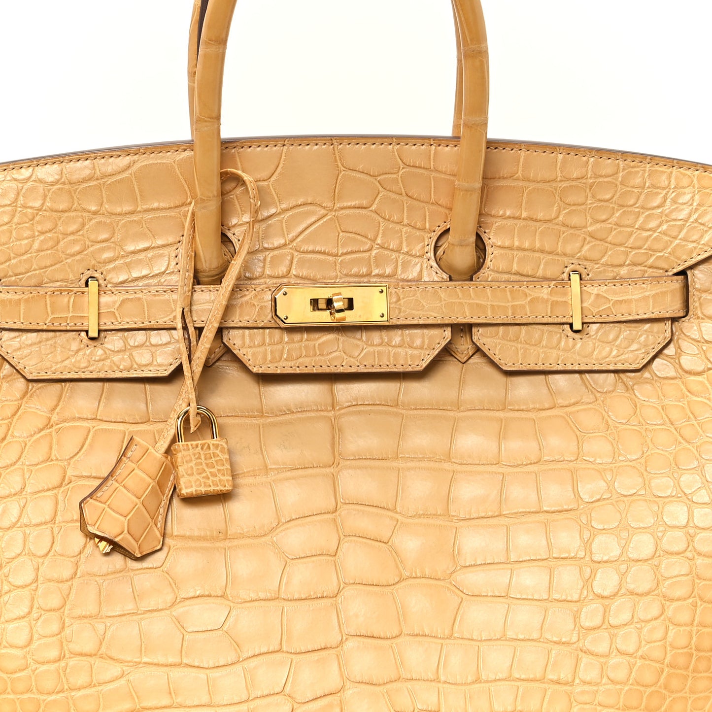 Matte Alligator Birkin 35 Paille