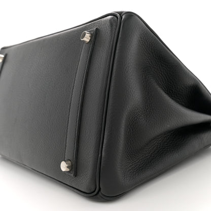 Hermes Taurillon Clemence Birkin 35 Black 10 of 15