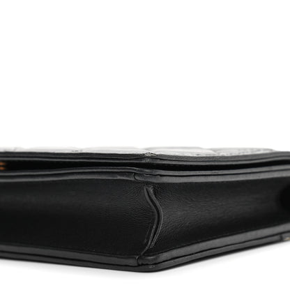 Christian Dior Lambskin Cannage Lady Dior Chain Wallet Black 11 of 13