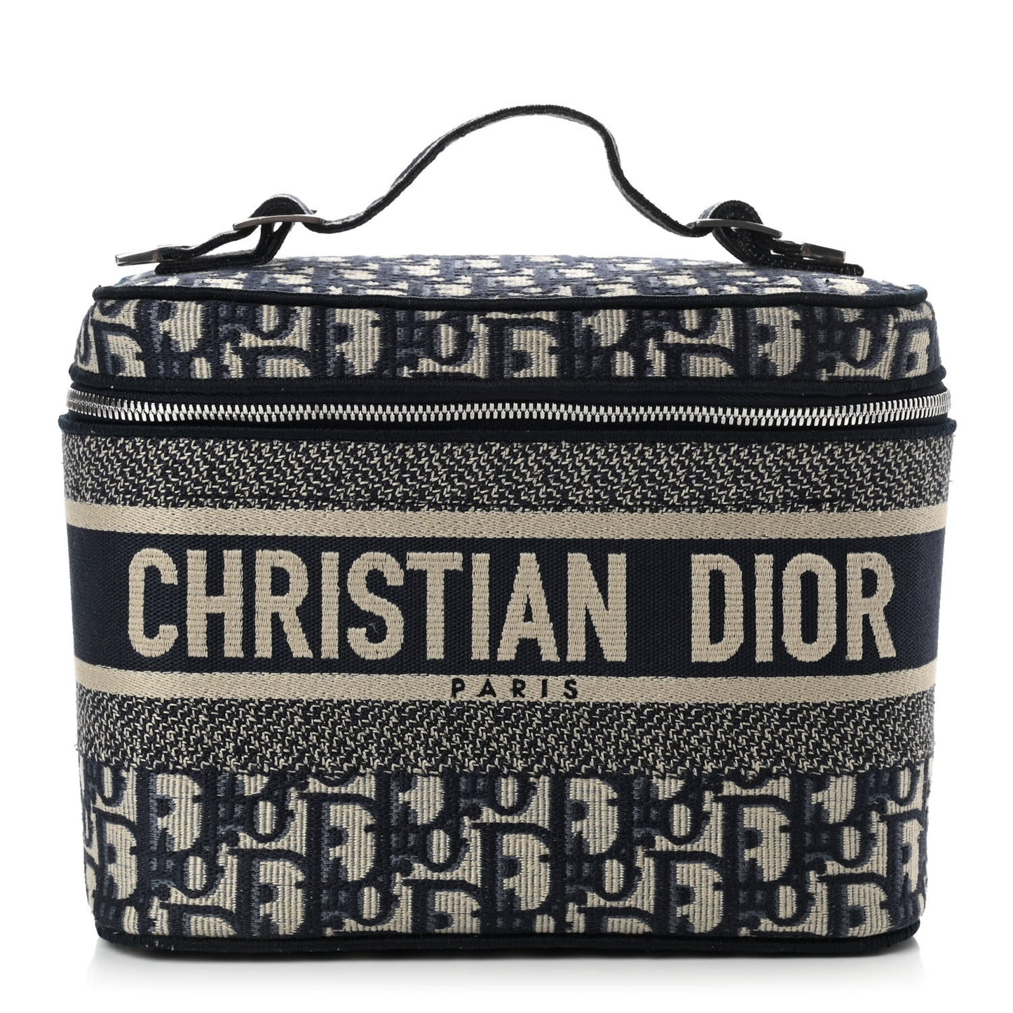 Oblique Diortravel Vanity Case Blue