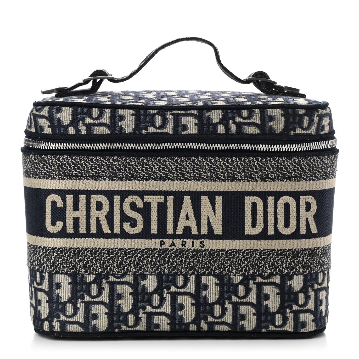 Christian Dior Oblique Diortravel Vanity Case Blue 1 of 6