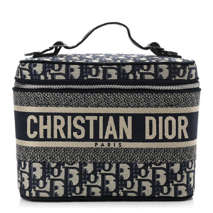 Christian Dior Oblique Diortravel Vanity Case Blue 1 of 6