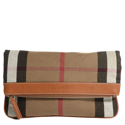 Burberry House Check Large Adeline Crossbody Saddle Brown 1 of 12