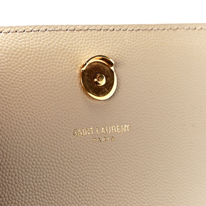 Saint Laurent Grain De Poudre Small Monogram Kate Satchel Nude Powder 6 of 12