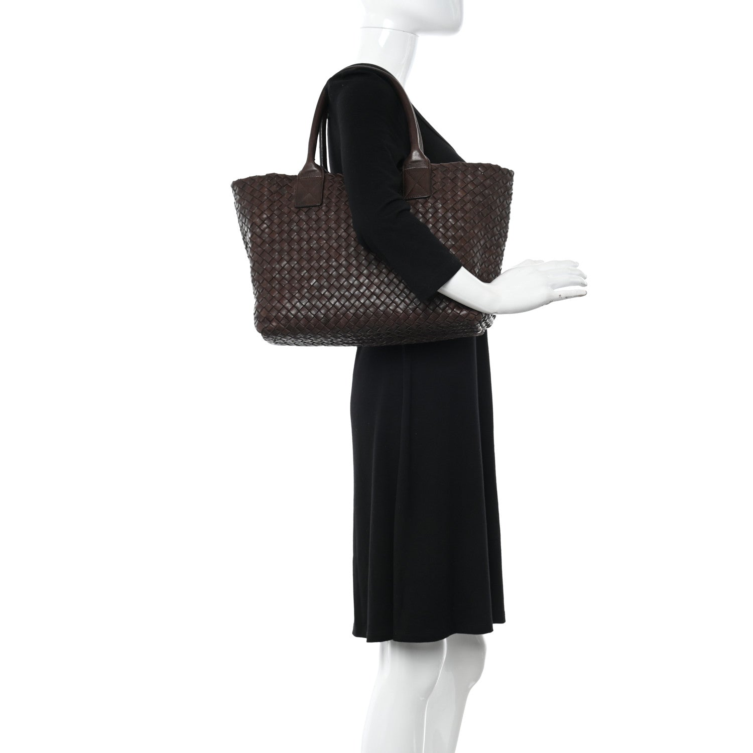 Bottega Veneta Nappa Intrecciato Mini Cabat Ebano 2 of 15