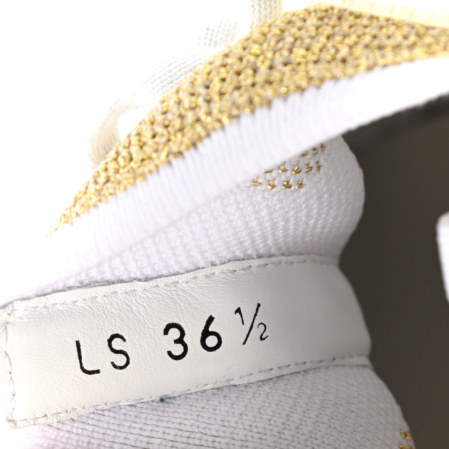 Christian Dior Laminated Knit D-Connect Sneakers 36.5 Gold 8 of 9