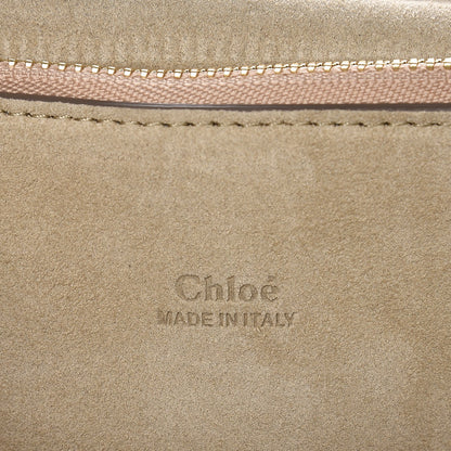 Chloe Calfskin Suede Medium Faye Shoulder Bag Airy Grey 7 of 18