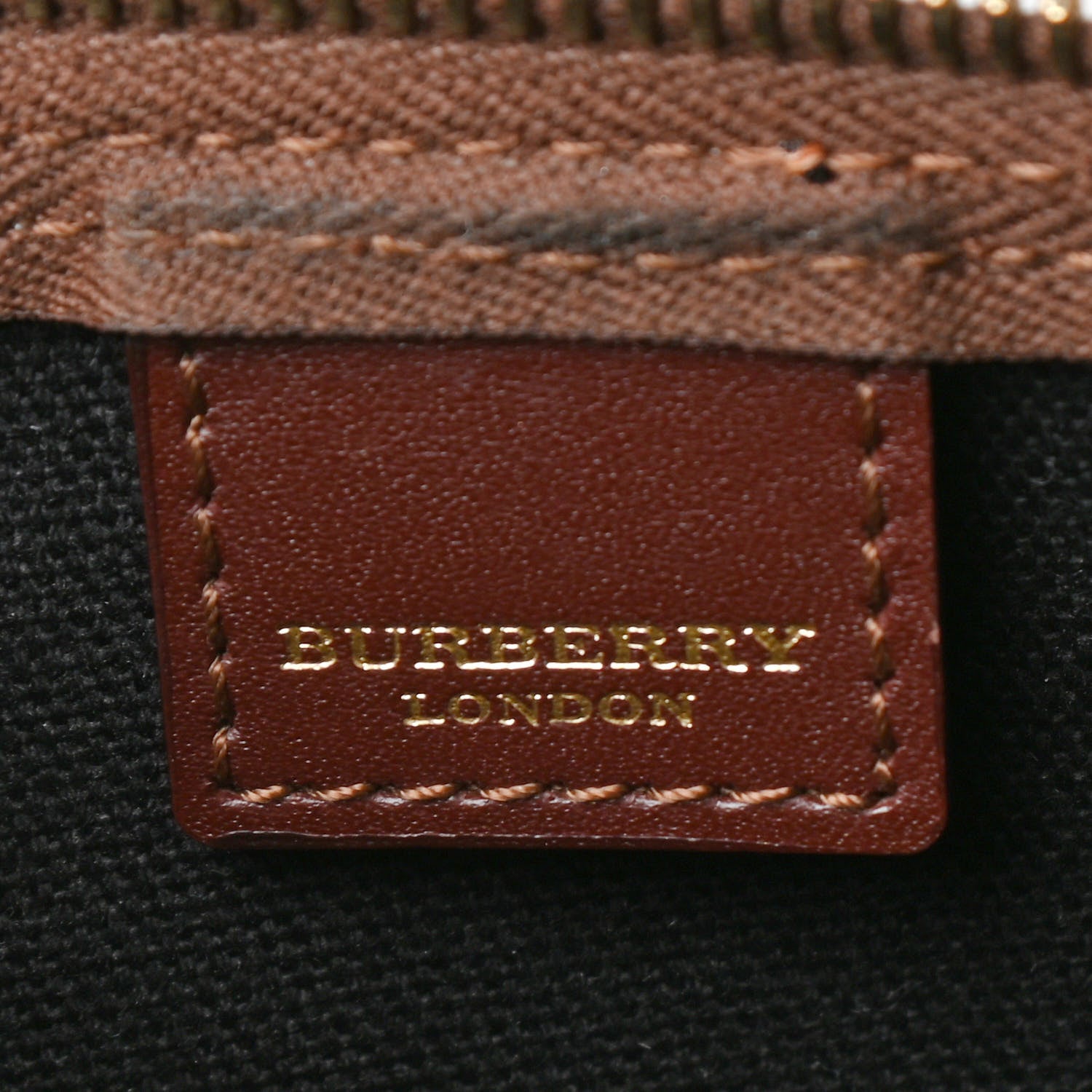 Burberry Haymarket Check Pochette Chocolate 6 of 10