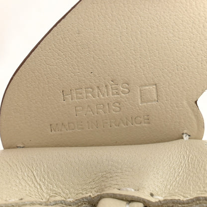 Hermes Milo Lambskin Matte Alligator Touch Grigri Rodeo Pegase Horse Bag Charm PM Craie Nata Beton 3 of 6