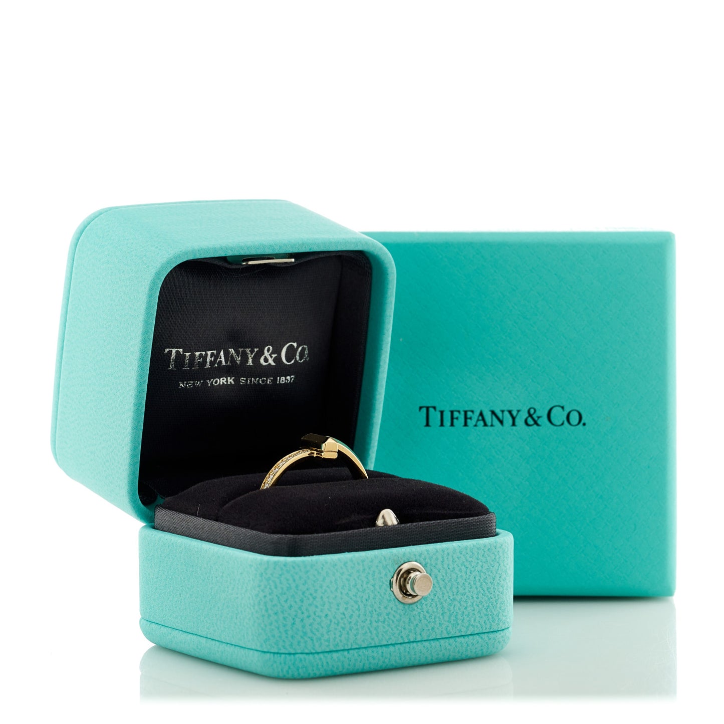 18K Yellow Gold Diamond 2.5mm T T1 Ring 52 6
