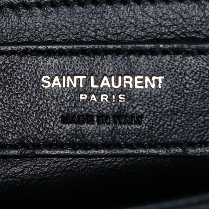 Saint Laurent Calfskin Medium Chain Babylone Black 8 of 12