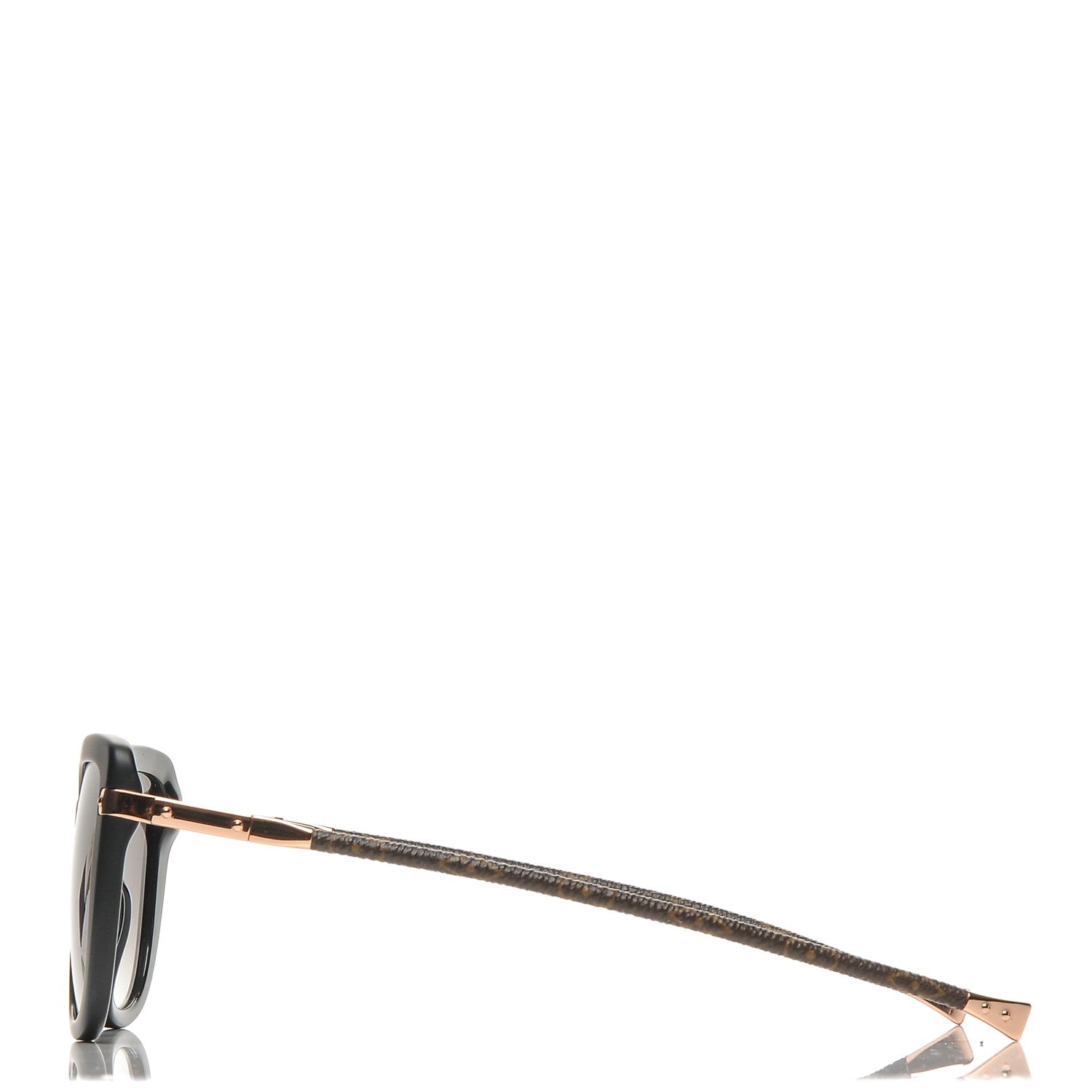 Louis Vuitton Monogram Acetate Charlotte Sunglasses Z0781W Black 3 of 9