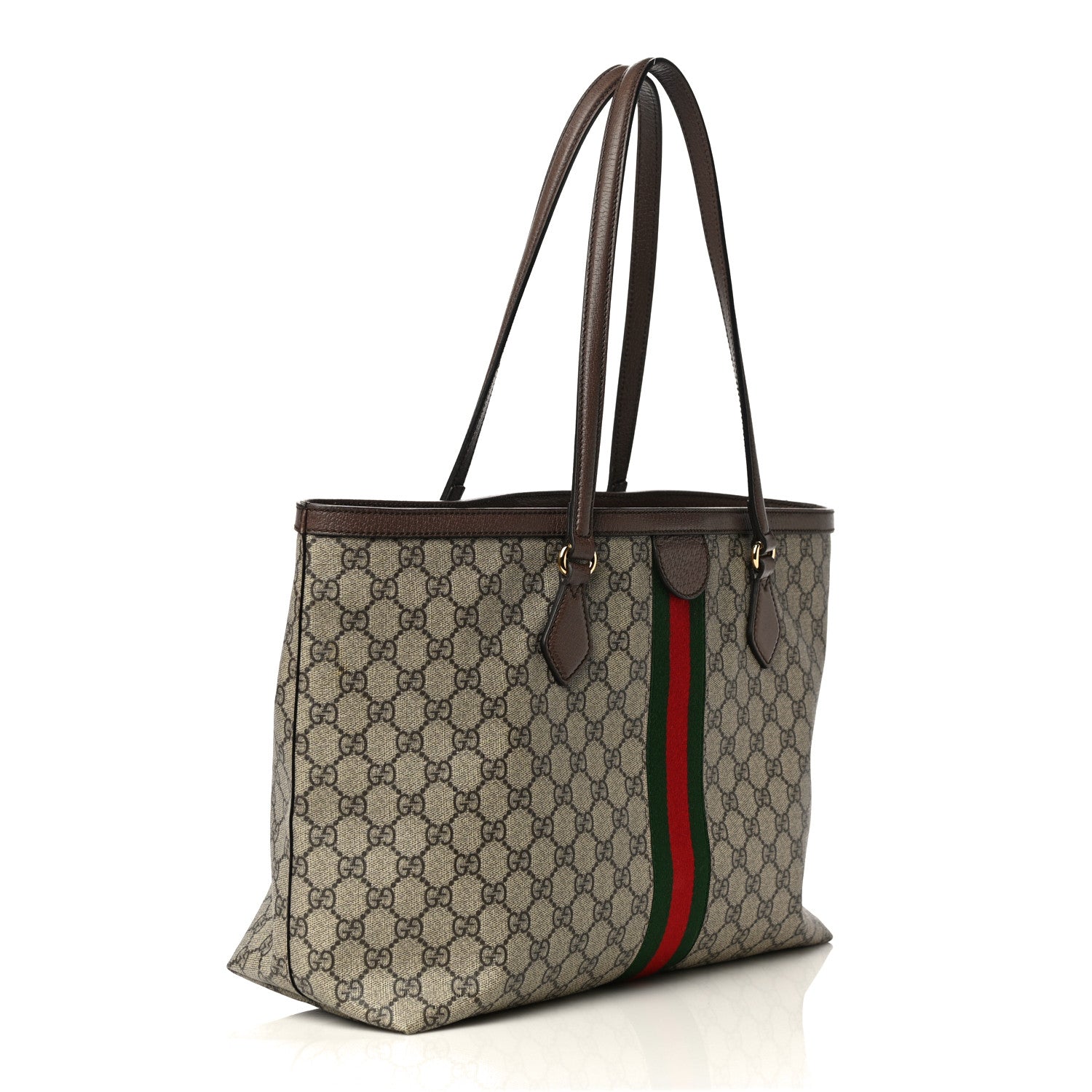 Gucci GG Supreme Monogram Medium Ophidia Shopping Tote Brown 3 of 15