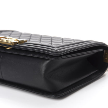 Chanel Calfskin Quilted Medium Boy Flap Black 7 of 16