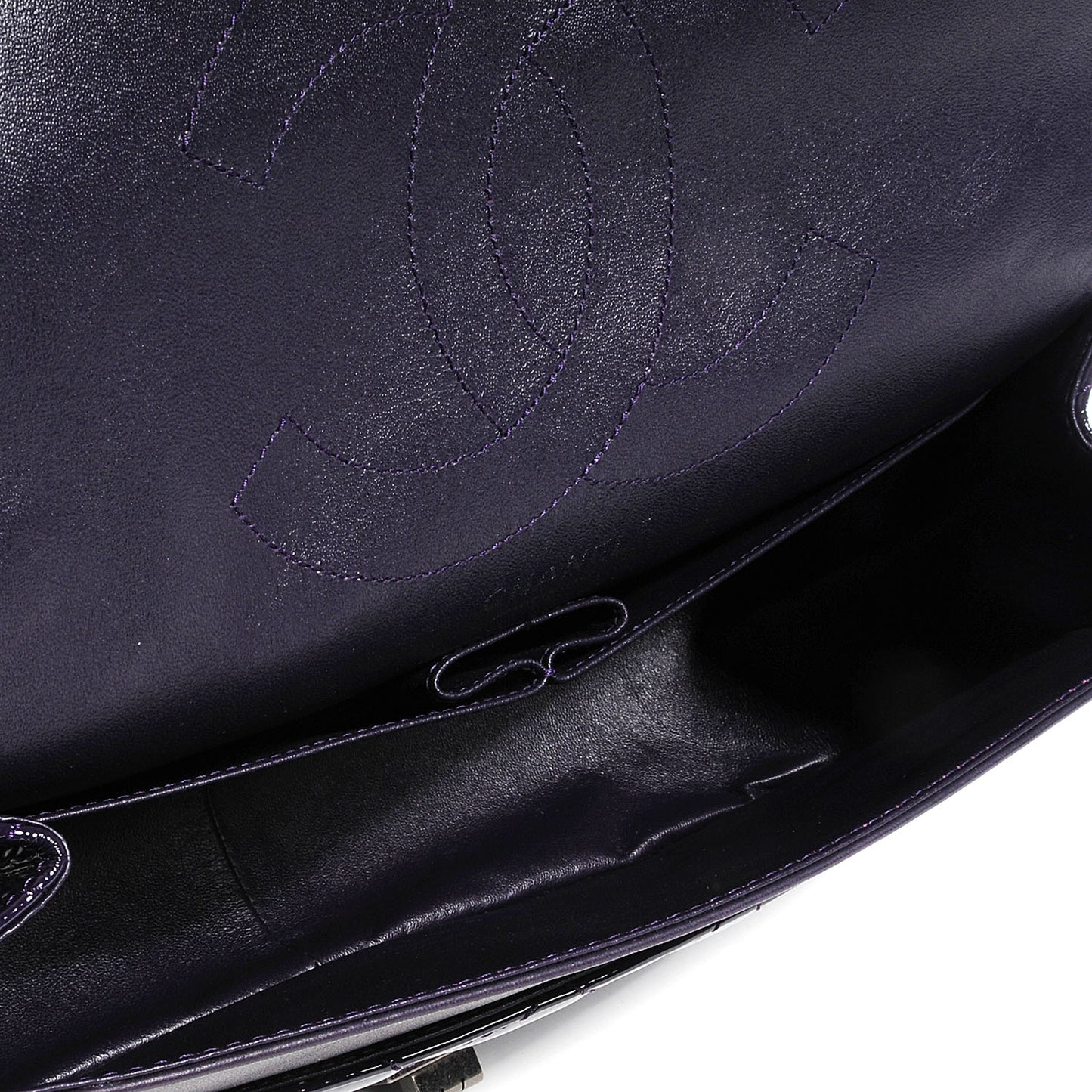 Distressed Patent 2.55 Reissue Flap 227 Prune