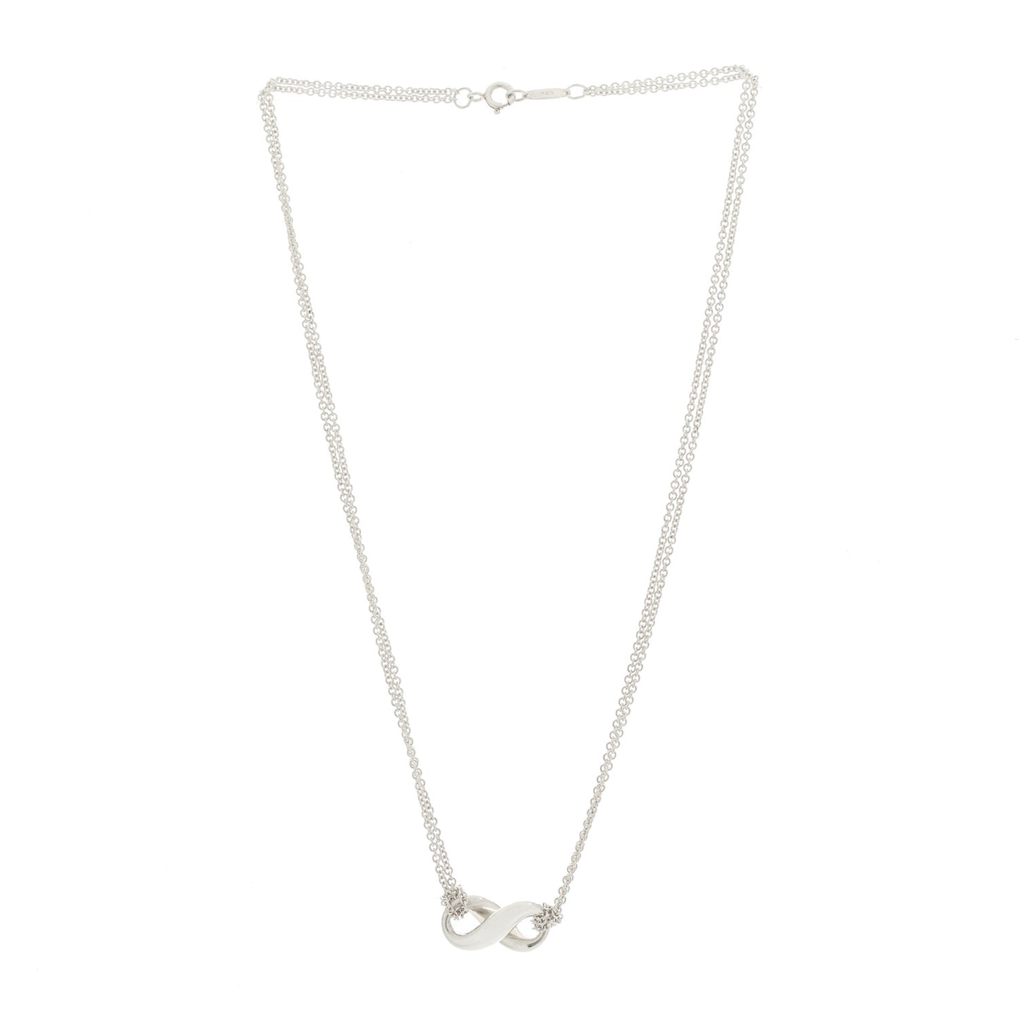 Sterling Silver Figure 8 Pendant Necklace