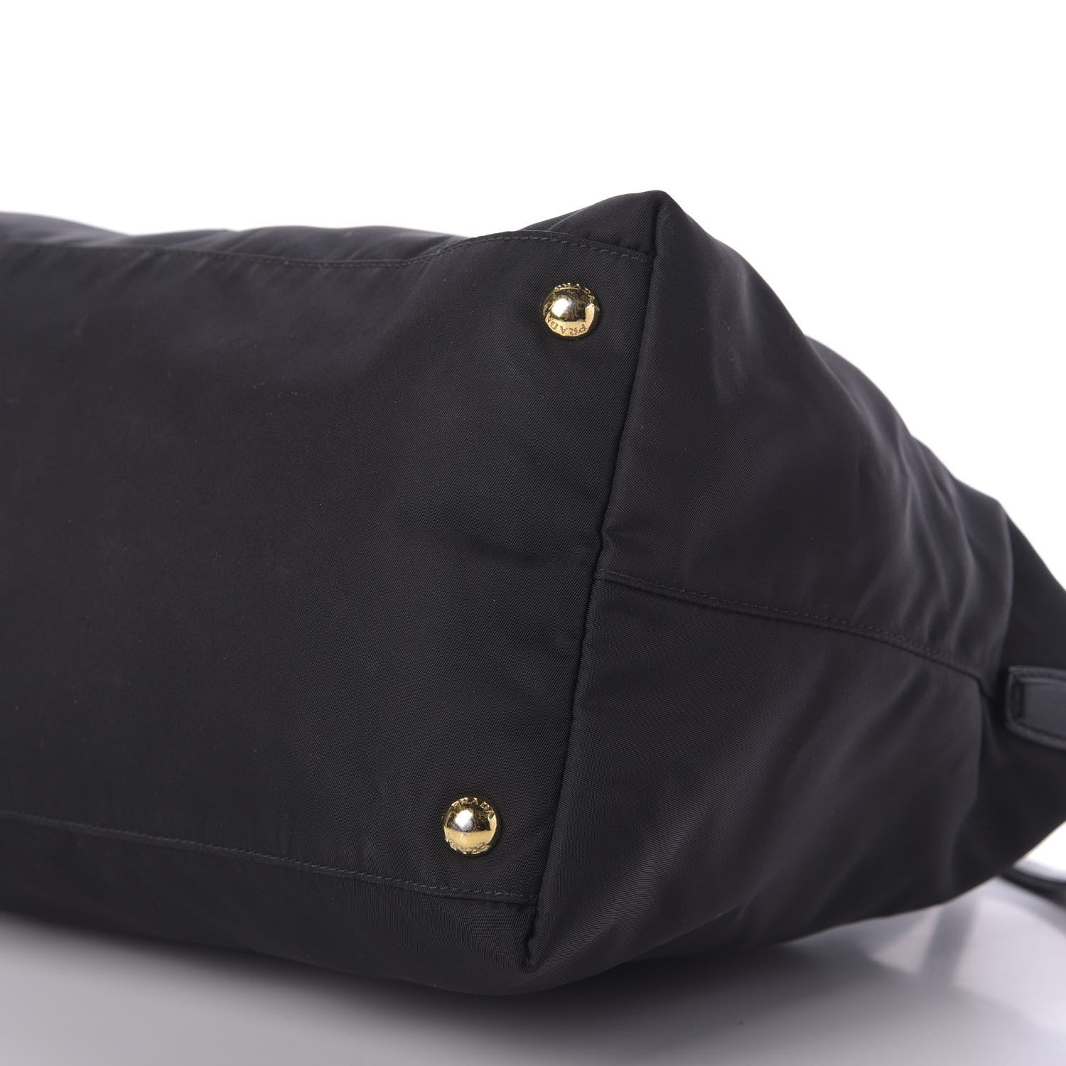Prada Tessuto Nylon Saffiano Tote Black 7 of 9
