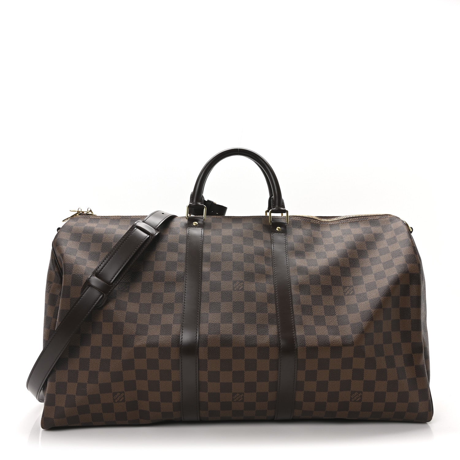 Louis Vuitton Damier Ebene Keepall Bandouliere 55 1 of 8
