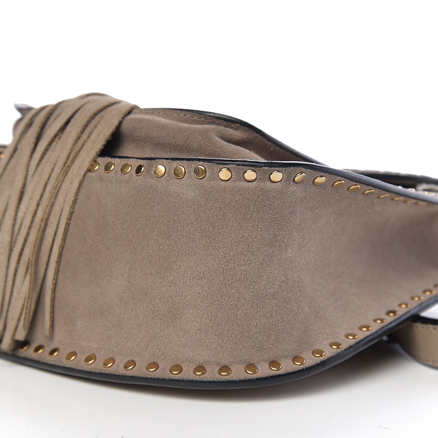 Chloe Suede Braided Small Hudson Shoulder Bag Motty Grey 9 of 11