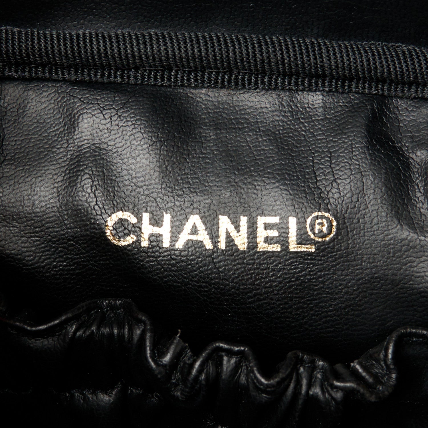 Chanel Calfskin Cosmetic Vanity Bag Black 6 of 9