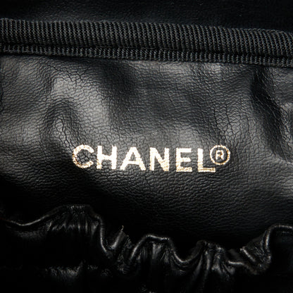 Chanel Calfskin Cosmetic Vanity Bag Black 6 of 9