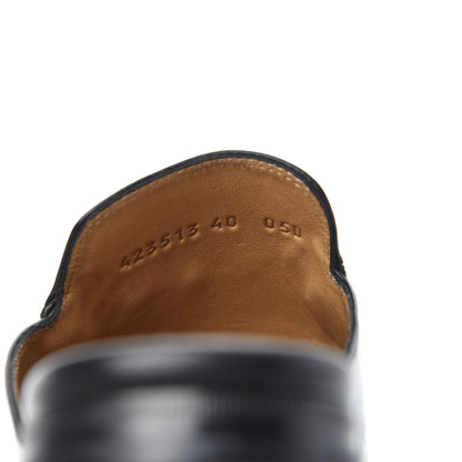 Gucci Calfskin Womens Princetown Slippers 40 Black 8 of 10
