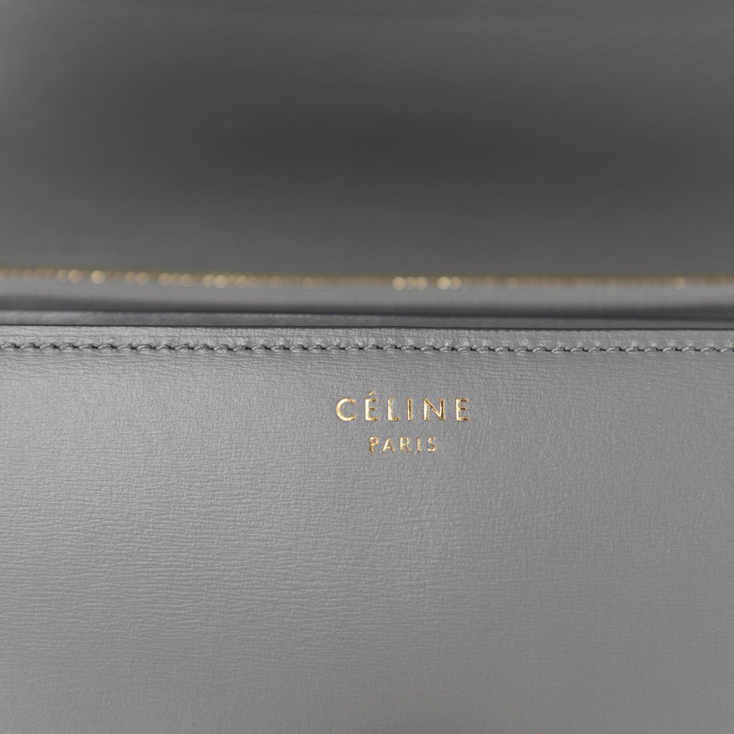 Box Calfskin Medium Classic Box Flap Bag Zinc