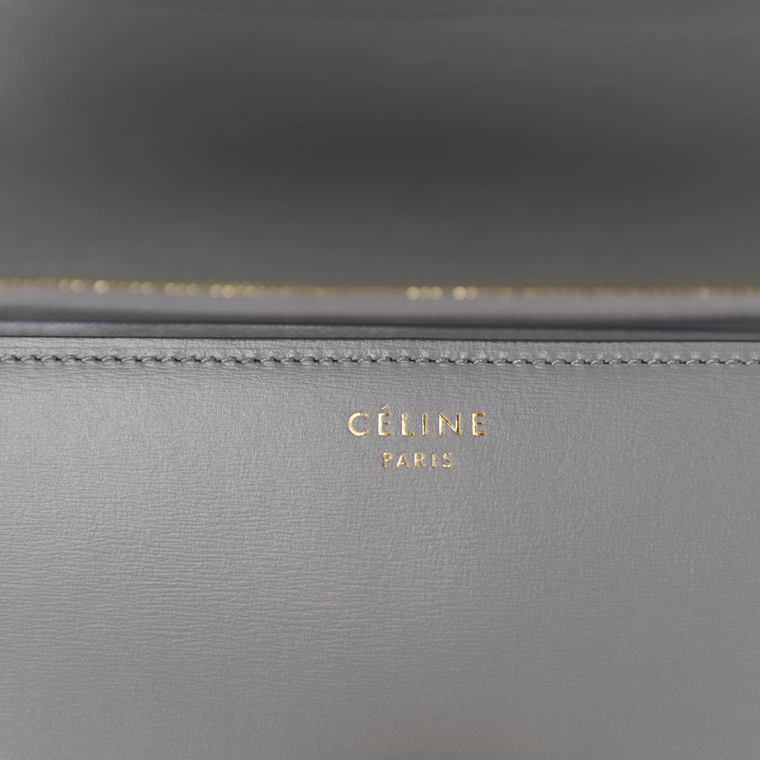 Celine Box Calfskin Medium Classic Box Flap Bag Zinc 8 of 10