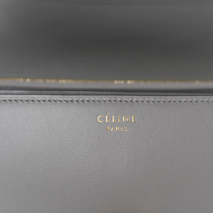 Celine Box Calfskin Medium Classic Box Flap Bag Zinc 8 of 10