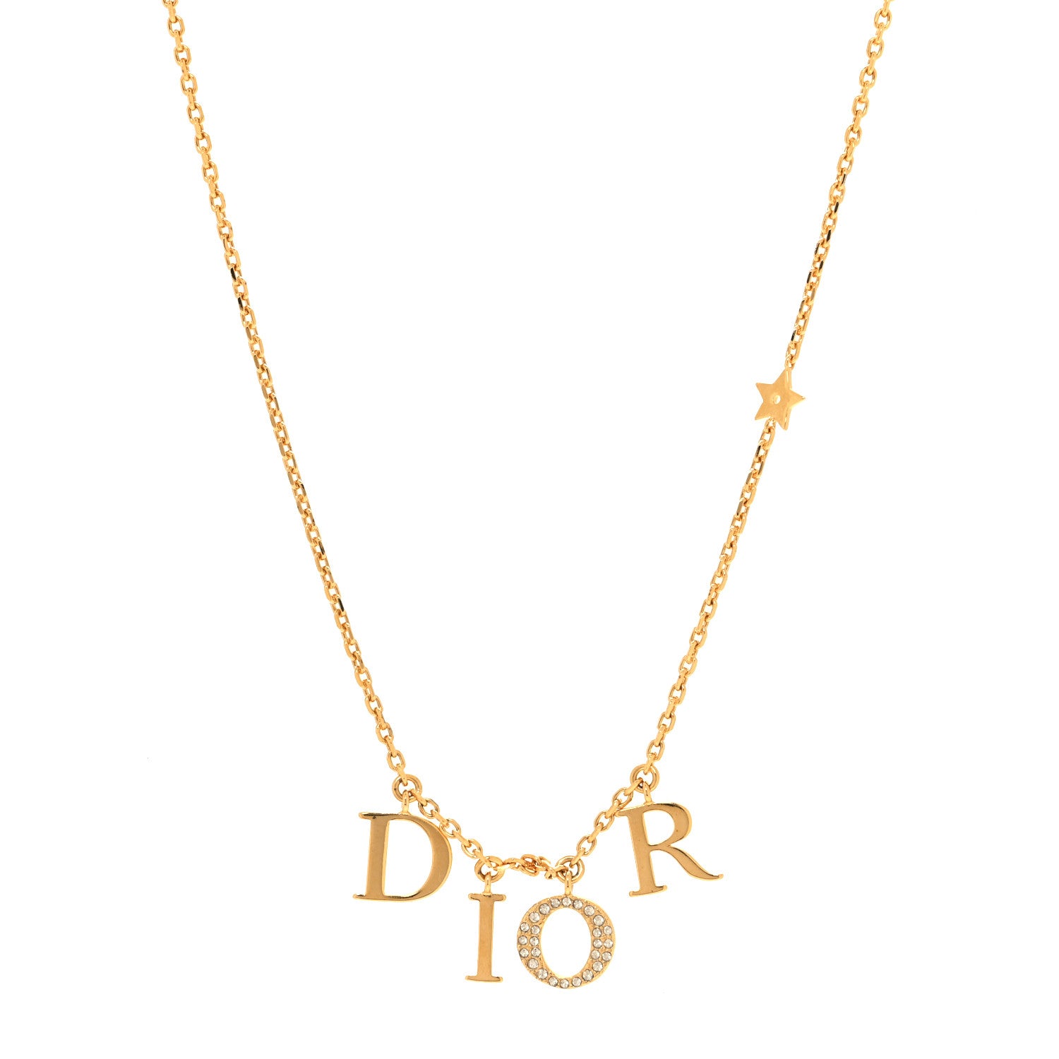 Christian Dior Crystal Dio(r)evolution Necklace Gold 1 of 6