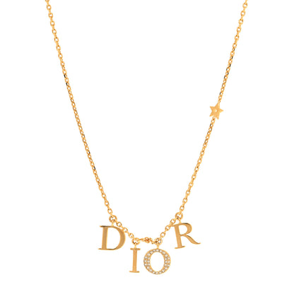 Christian Dior Crystal Dio(r)evolution Necklace Gold 1 of 6