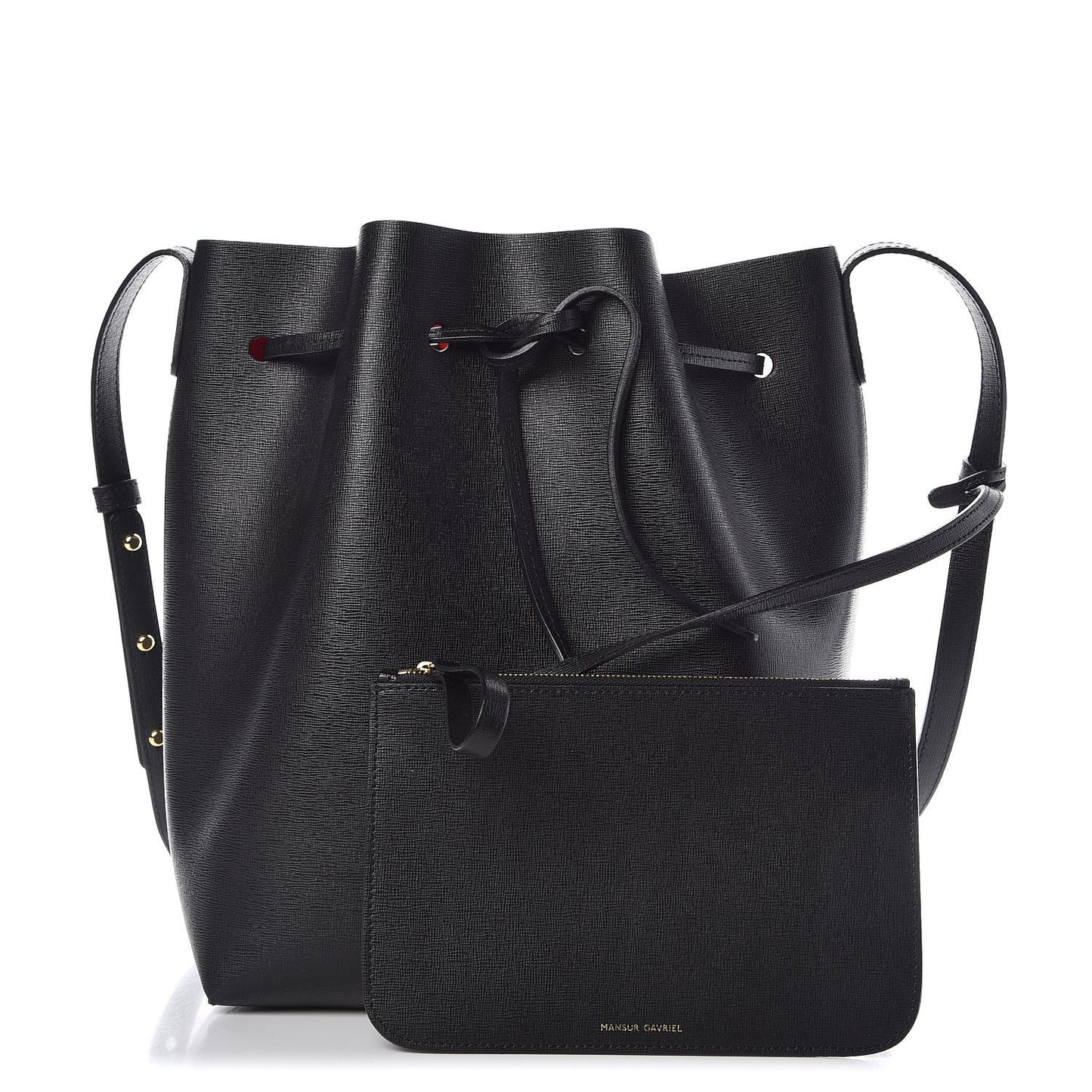 Saffiano Bucket Bag Black Flamma