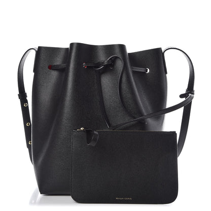 Mansur Gavriel Saffiano Bucket Bag Black Flamma 3 of 8