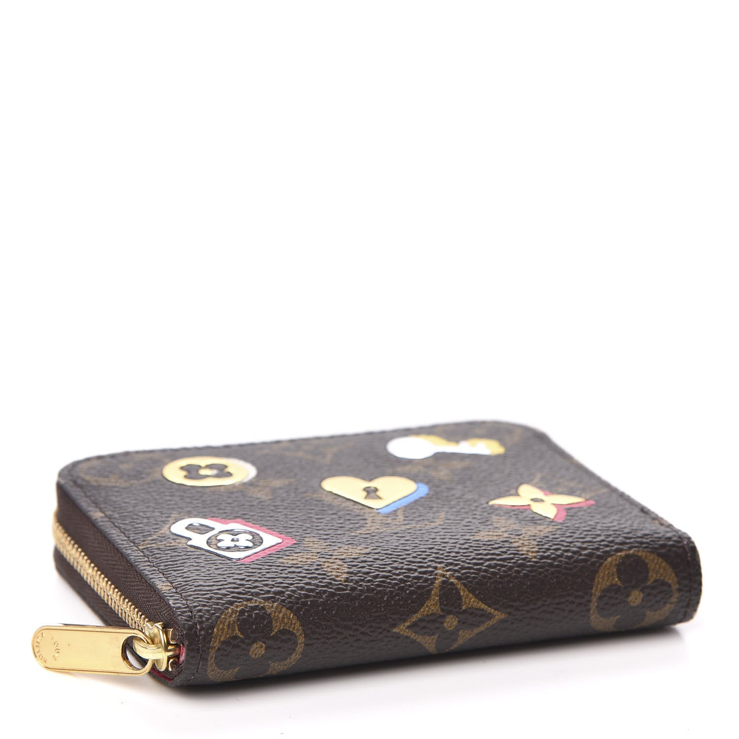 Louis Vuitton Monogram LV Love Lock Zippy Coin Purse 4 of 7