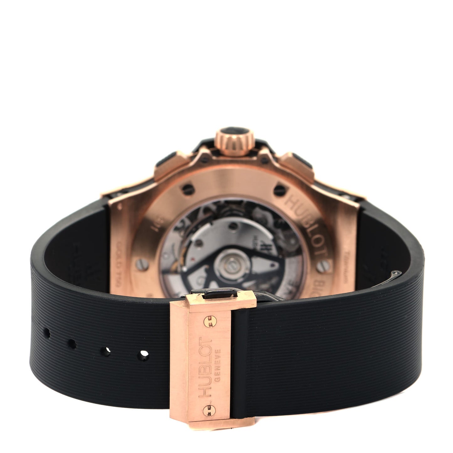 18K Rose Gold Titanium Rubber 44mm Big Bang Evolution Automatic Watch Black 301.PM.1780. RX