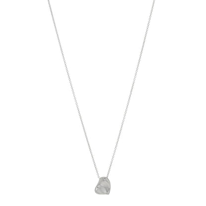 Tiffany Sterling Silver Elsa Peretti Full Heart Pendant Necklace 1 of 4
