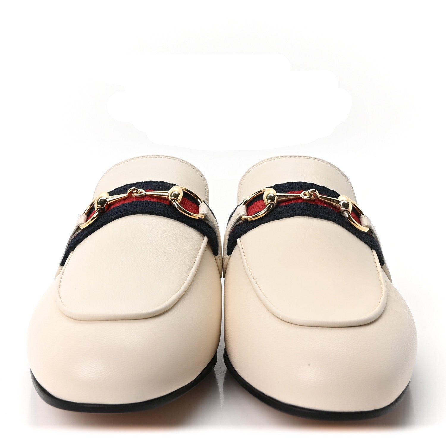 Gucci Malaga Kid Web Womens Princetown Slippers 35 Mystic White 3 of 10