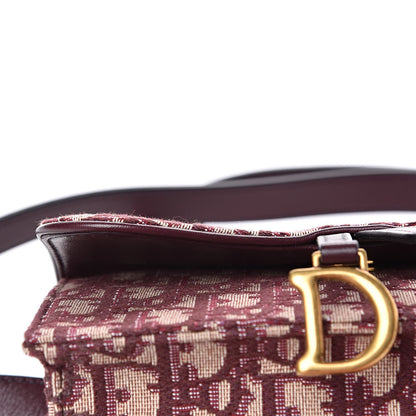 Christian Dior Oblique Saddle Belt Bag Bordeaux 9 of 9