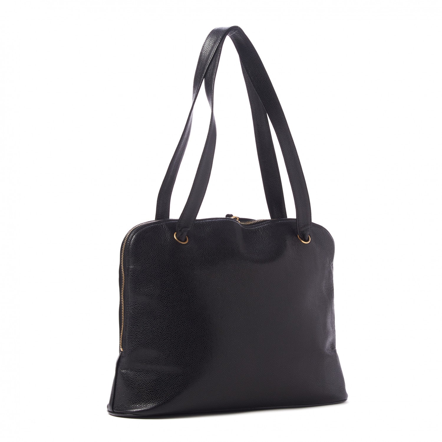 Chanel Caviar Large CC Shoulder Bag Black 3 of 10