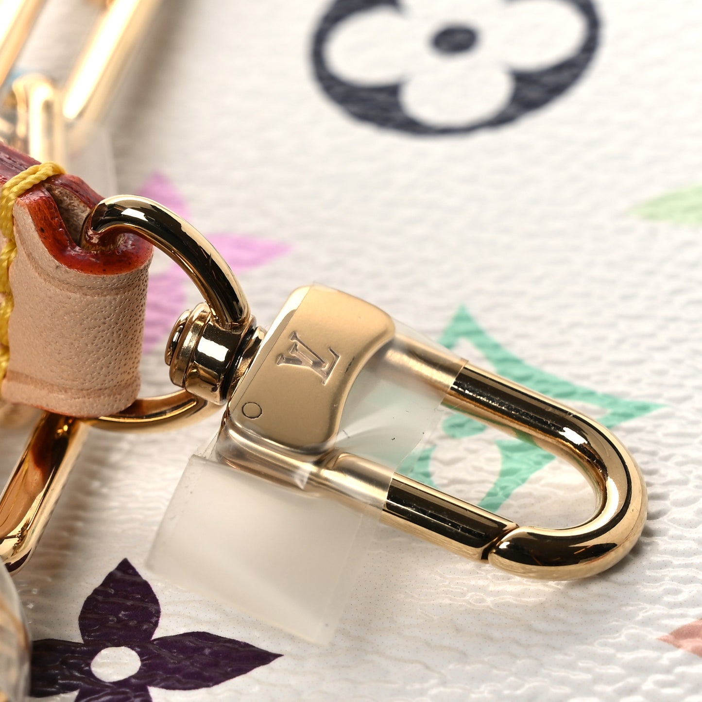 LV X TM Monogram Multicolor Ivy Wallet On Chain White