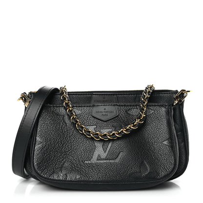 Louis Vuitton Empreinte Monogram Giant Multi Pochette Accessories Black 1 of 10