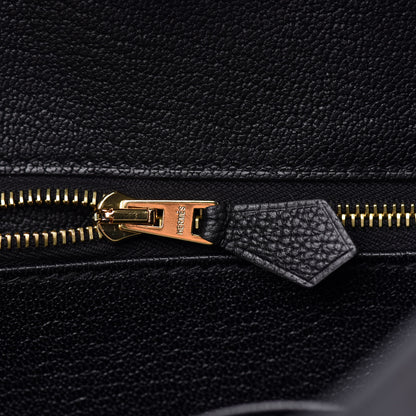 Hermes Taurillon Novillo Shiny Niloticus Crocodile Birkin Touch 25 Black 19 of 35