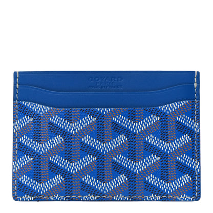 Goyard Goyardine Saint Sulpice Card Holder Sky Blue 1 of 9