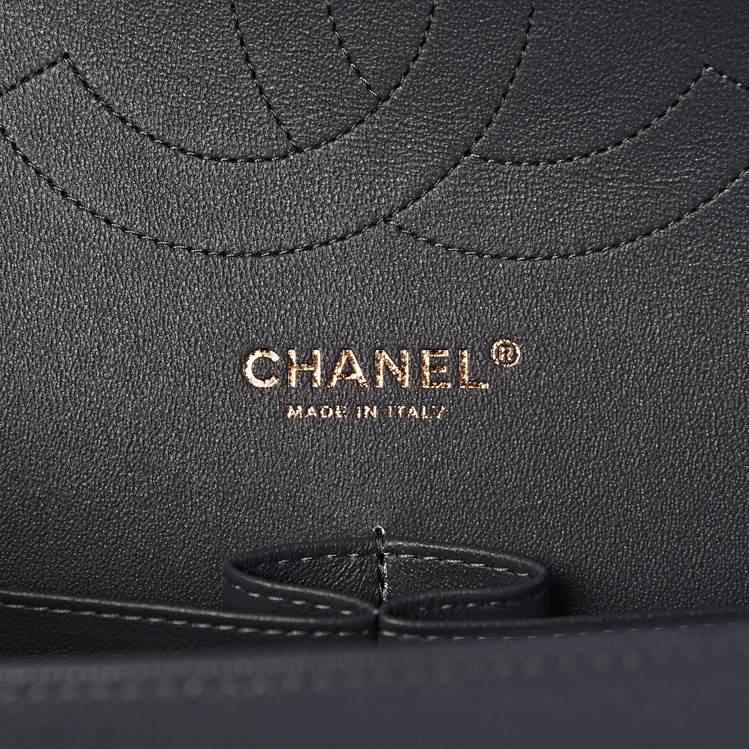 Chanel Caviar Quilted Jumbo Double Flap Dark Grey 6 of 10